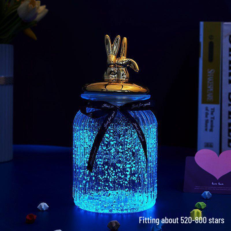 Luminous Glow-in-the-Dark Star Bottle Ornament - Creative Gift for Birthdays or Valentine's Day