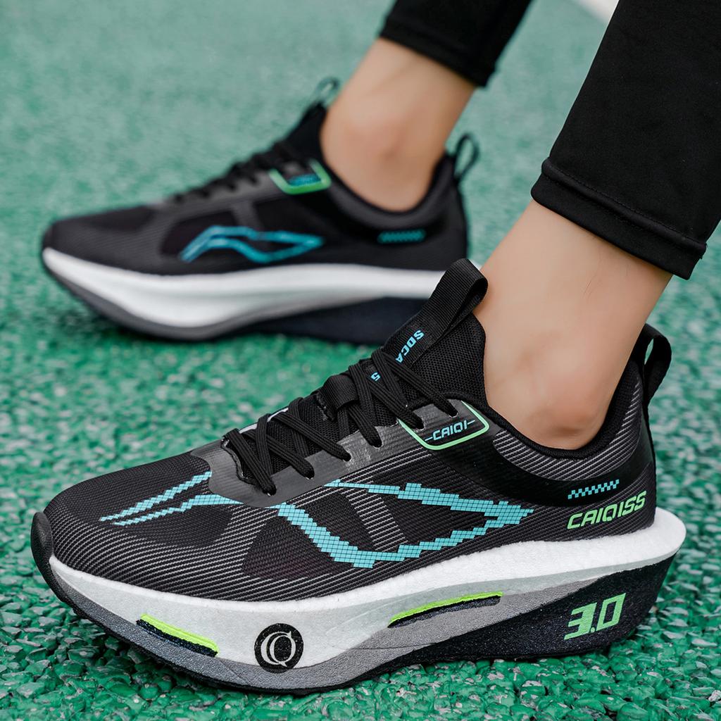 Laufschuhe Carbonplatte Marathon Herren Sport Atmungsaktiv Leicht Damen Bequem Athletisch Rutschfest Sneaker Freizeit