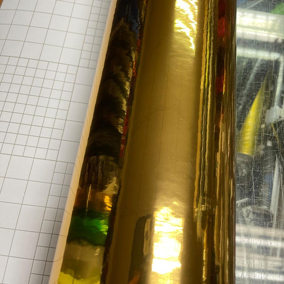 10/20/30/40/50/58x152cm Gold Golden Chrom Spiegel Auto Folie Abdeckung Film Aufkleber Decal Rolle Blatt Luftablass Blasenfrei