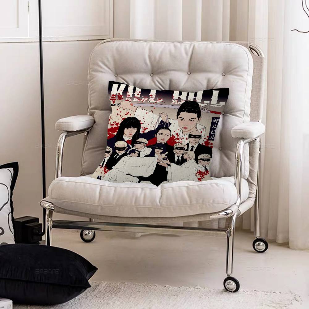 Classic Fiction Movie Kill Bill Cushion Cover Polyester Sofa Cushions Decorative Throw Pillows Home Decoration Pillowcover