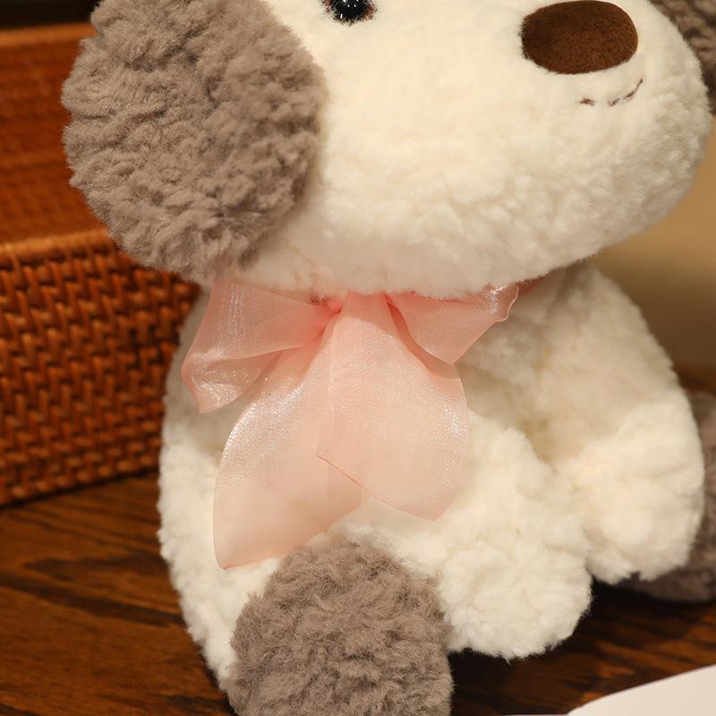 Vycpaná zvířátka Plyšová kreslená postavička Plyšové kudrnaté štěně Simulace panenky v sedě Pes Krásná Kawaii Dárek k narozeninám pro děti