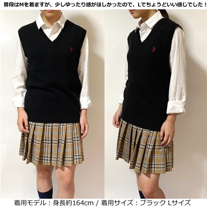 WESTERNPOLOTEXAS Unisex Western Polo Knit Vest with Single Simple Perfect for and Perfect for High School and Junior High School with Available In and