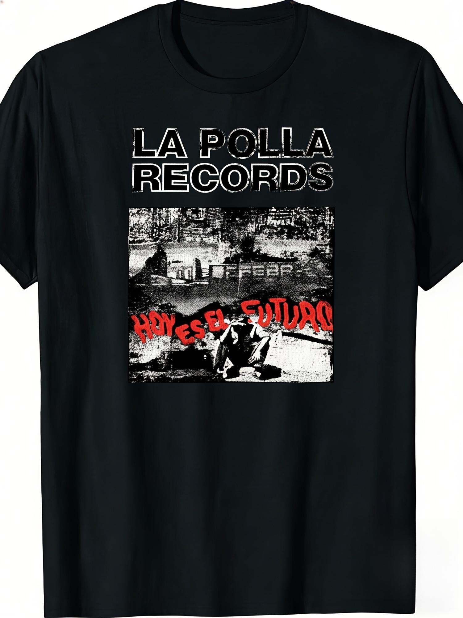 

90s Retro Spanish Punk Band La Polla Re Records | Casual Round Neck T-shirt for Spring and Summer, Fun and Personalized Shirt... S разноцветный