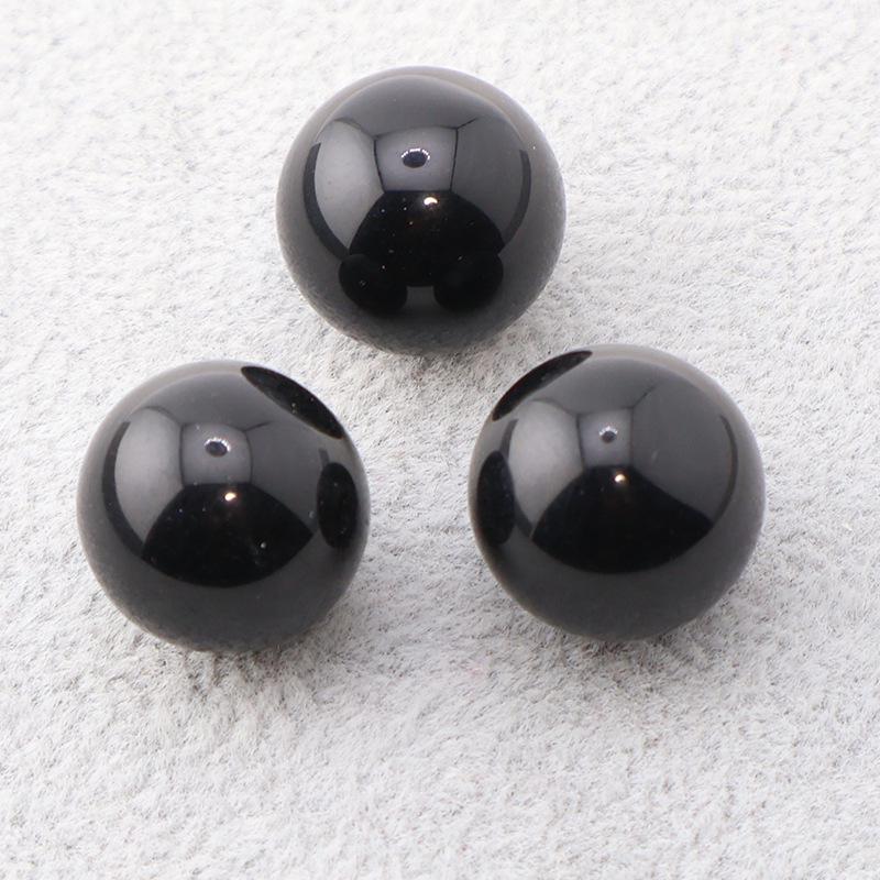 16mm Natural Crystal Agate Round Beads, Holeless, Optional Holes for DIY Ornaments