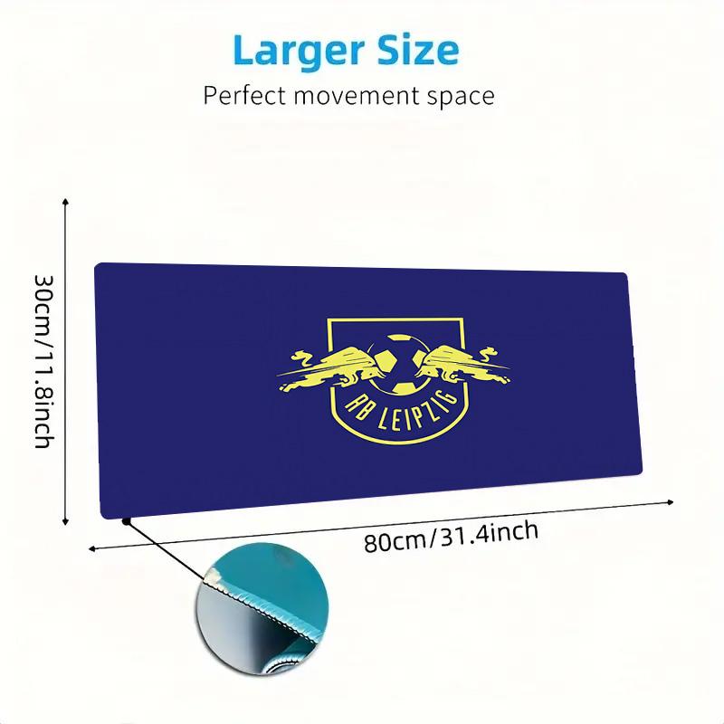 RasenBallsport Leipzig Print  Cushion Non-slip Laptop Tablet Big Mousepad XXL Mat Mini PC Playmat With Lock edge