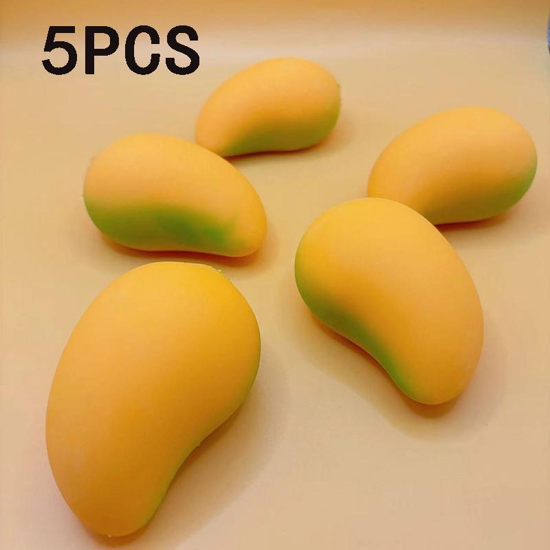 Stress Relief Toy Mango Squishy Ball Super Slow Rebound Decompression Fidget Butter Toy Anxiety Relief