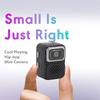 Acogedor Mini Keychain Camera, 1080p 2MP Mini Retro Digital Camera, Small Video Recorder with 64GB SD Card for Travel and Recording (Black)