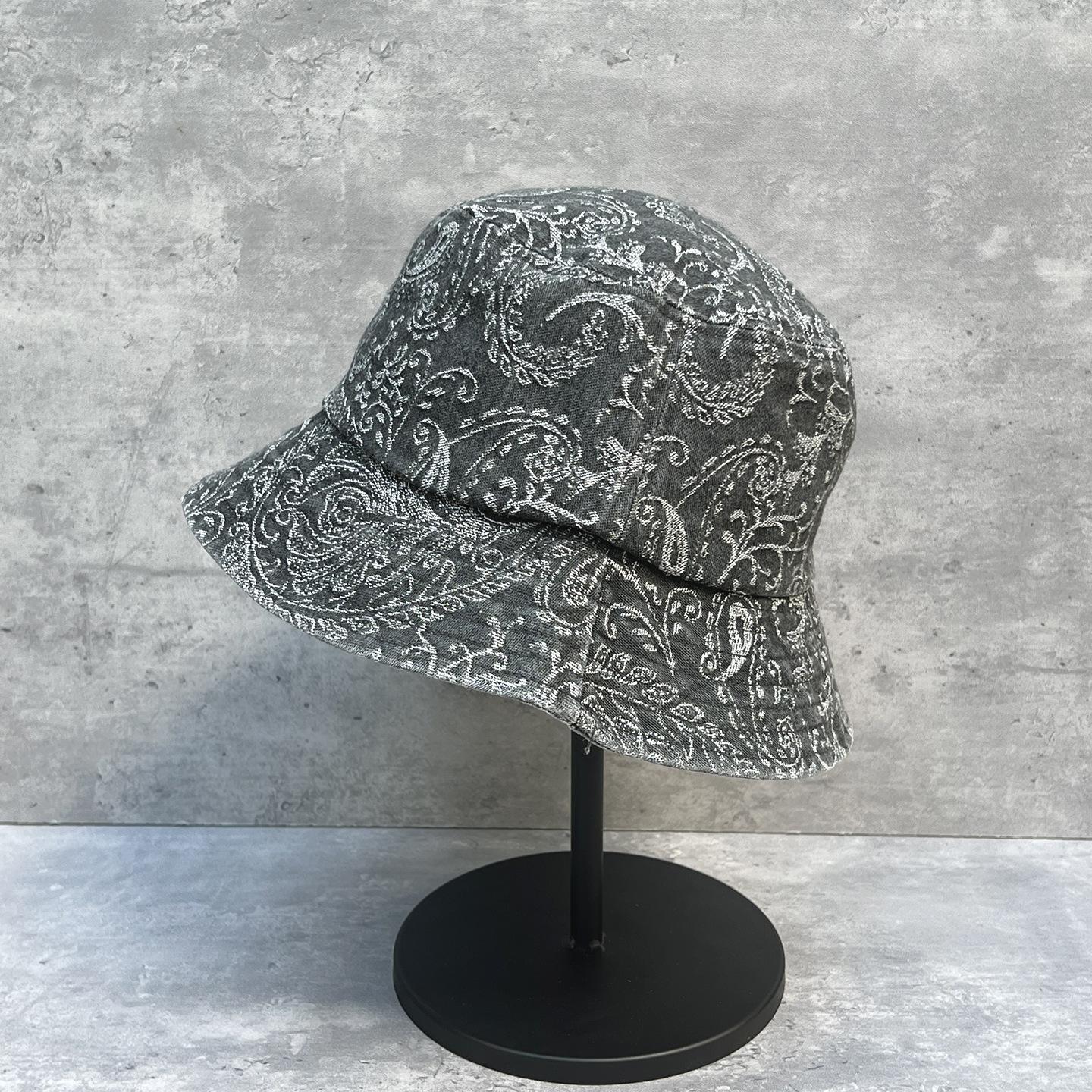 

Retro Tooling Style Cashew Flower Bucket Hat Women S Autumn Versatile Face Small Sunshade Basin Hat Design Sense M（56-58cm）