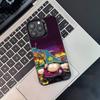 Custodia per Telefono Divertente Cartone Animato S-South-P-Park Per iPhone 17,16,15,14,13,12,11,Pro,XS,Max,Plus,Mini,SE4,E Nera Opaca Cover Antiurto