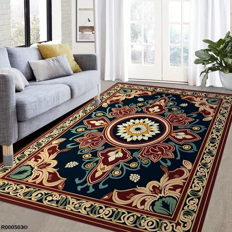 Retro Persian Bohe Carpet for Living Room Decoration Sofa Rug Bedroom Bedside Soft Mat Kitchen Coffee Table Floor Hallway Rug