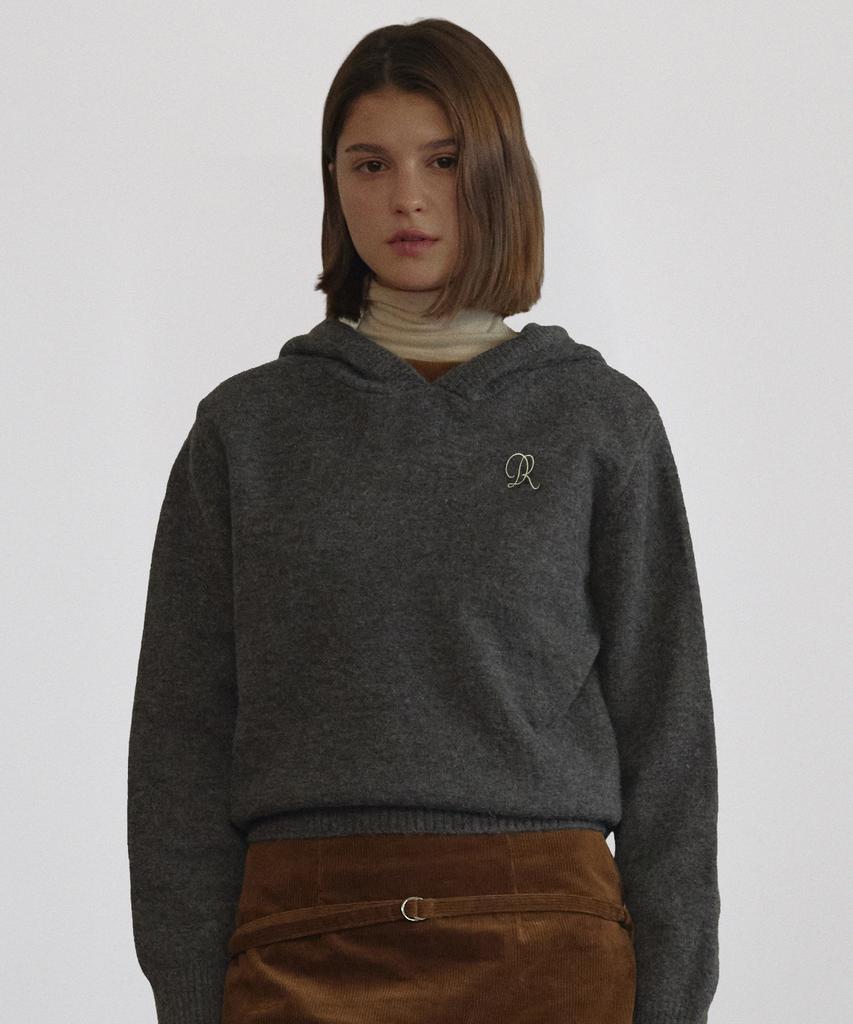 Dieomaidieo Dear Dr Knit Hoodie (Gray)
