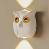 1Pc Intelligent Induction Owl Night Light Wiring-free Magnetic Suction Corridor Aisle Rechargeable Wall Lamp
