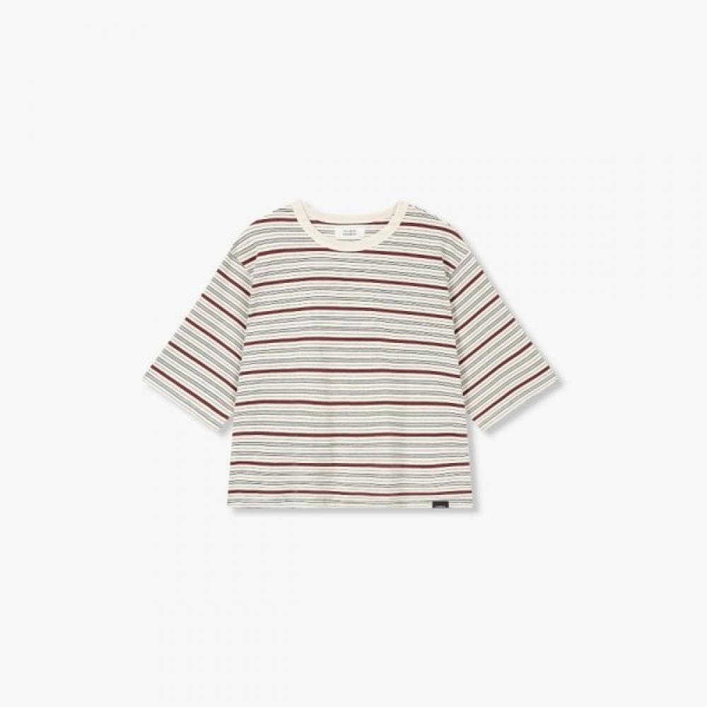 STudio Tomboy STripe Round T shirT 9176222991cT navy/OS