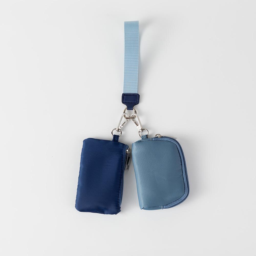 Minimalist Nylon Card Wallet With Key Holder For Daily Use