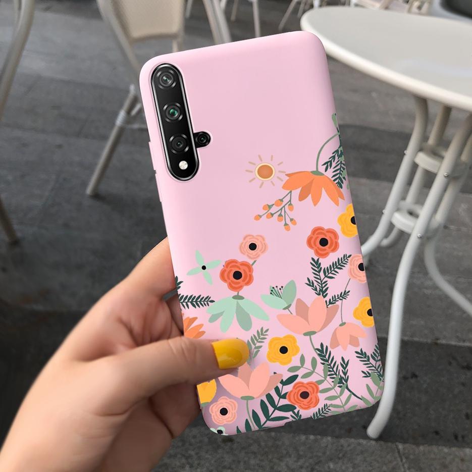 For Huawei Honor 20 Case Stylish Painted Silicone Soft TPU Phone Case Fundas For Huawei Nova 5T 5 T Honor 20 Honor20 Cases Cover