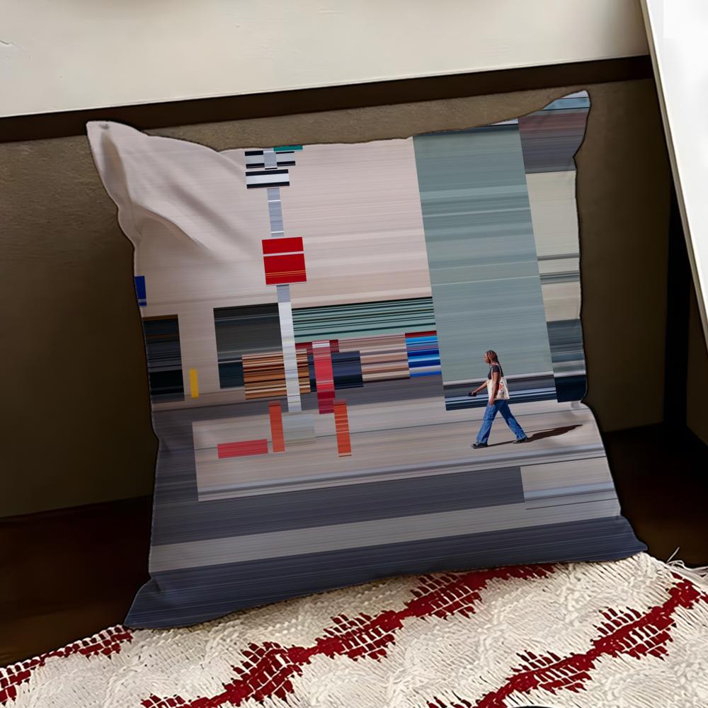 World Premium Printing Cushion Cover Reversible Soft Durable Pillow Cover Home Car MultiScene Use for Daily Comfort