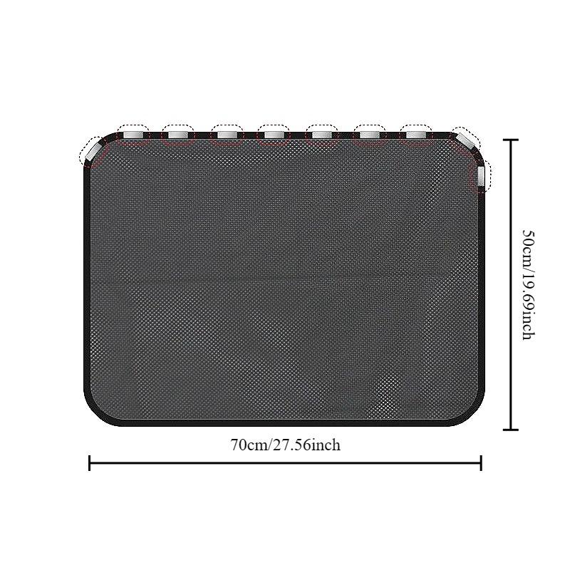 

4Pcs Magnetic Car Window Sunshades UV Protection Privacy Screen Curtain Protectors Universal for Most Cars SUVs Trucks Easy Install 1pcs back