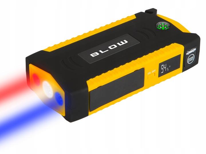 Jump Starter Rozruch Booster Powerbank Mocny Latarka Młotek Zestaw 16800Mah