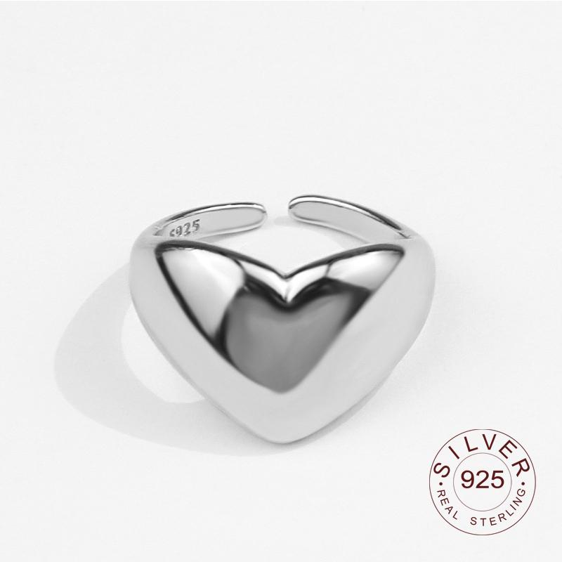 Xiaomi Real 925 Sterling Silver Rings for Women Open Vintage Wedding Trendy Jewelry Large Adjustable Antique Rings Anillos