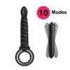 Double Penetration Vibrator 10 Speeds Sex Toys Strapon Dildo Vibrator Strap On Penis Vagina Anal  for Man Sex Toys for Couples