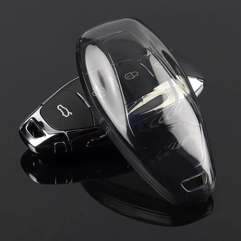 Transparent Car Key Fob Cover TPU Protector Case for Hongqi FAW H6 Hq9 Eqm5 HS5 H5 H9 HS7 H7 L5 HS3 L9 E-HS9