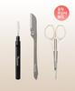 3-Piece Eyebrow Grooming Kit (Eyebrow Razor + Eyelash Comb + Eyelash Scissors)