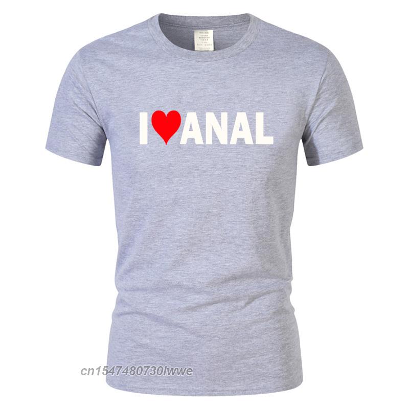 Streetwear Tempo Libero Harajuku Maglietta Top Alfabeto Interesse I Love Anal Maglietta Unisex Fresca Maglietta Battito Cardiaco Maglietta Oversize