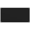 Dosserets de cuisine 2 pcs noir 80x50 cm verre trempé