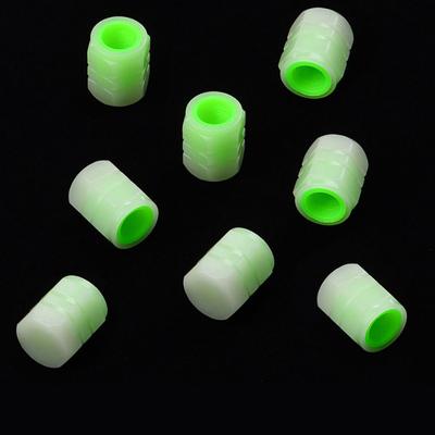 Heiß! 8 Stück Reifenventilschaftkappen Auto leuchtende Reifenluftkappe Fluoreszierende Sicherheitsventileinsatzabdeckung für Auto