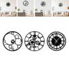 Chic Round Wall Clock Stylish Home Decor Accent for Study Room