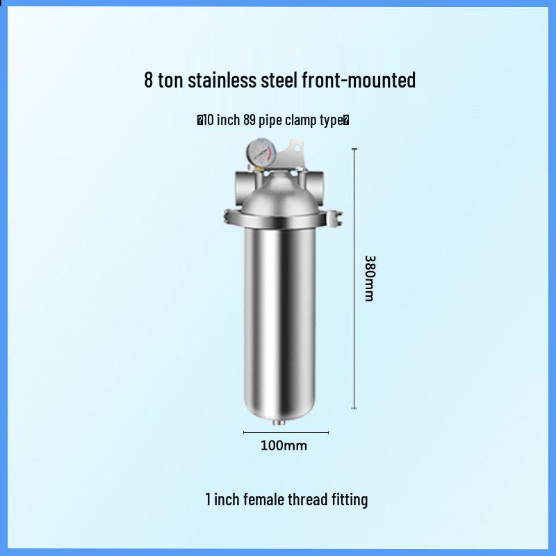 Stainless Steel High Flow Sediment Pre-filter for Whole House and Commercial Use