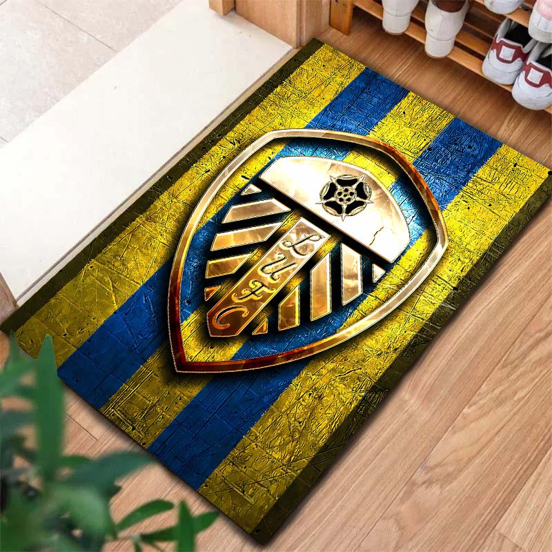 2026 Nuovo Tappeto del Leeds United Football Club per Soggiorno Camera da Letto Casa Decorazione Divano, Tappetino Antiscivolo per Giochi Bambini H6