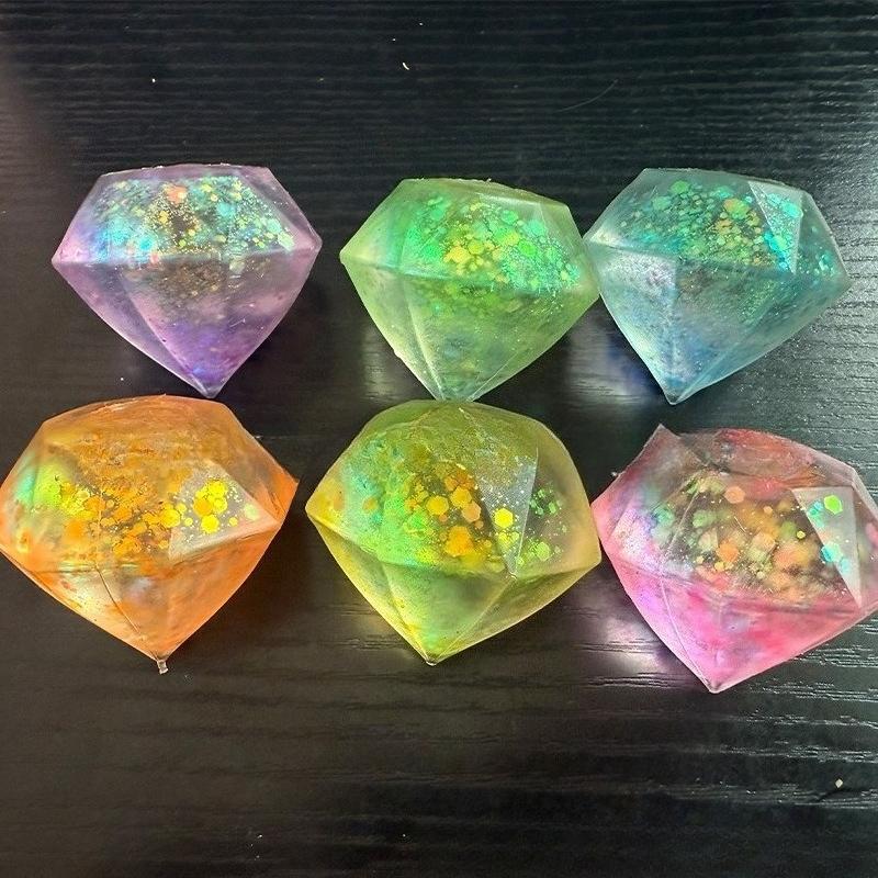 Glittering Diamond Needoh Ice Cubes Stress Vent Ball Slow Rebound Squeeze Toys Stress Relief Kids Adults Antistress Squishy Toy
