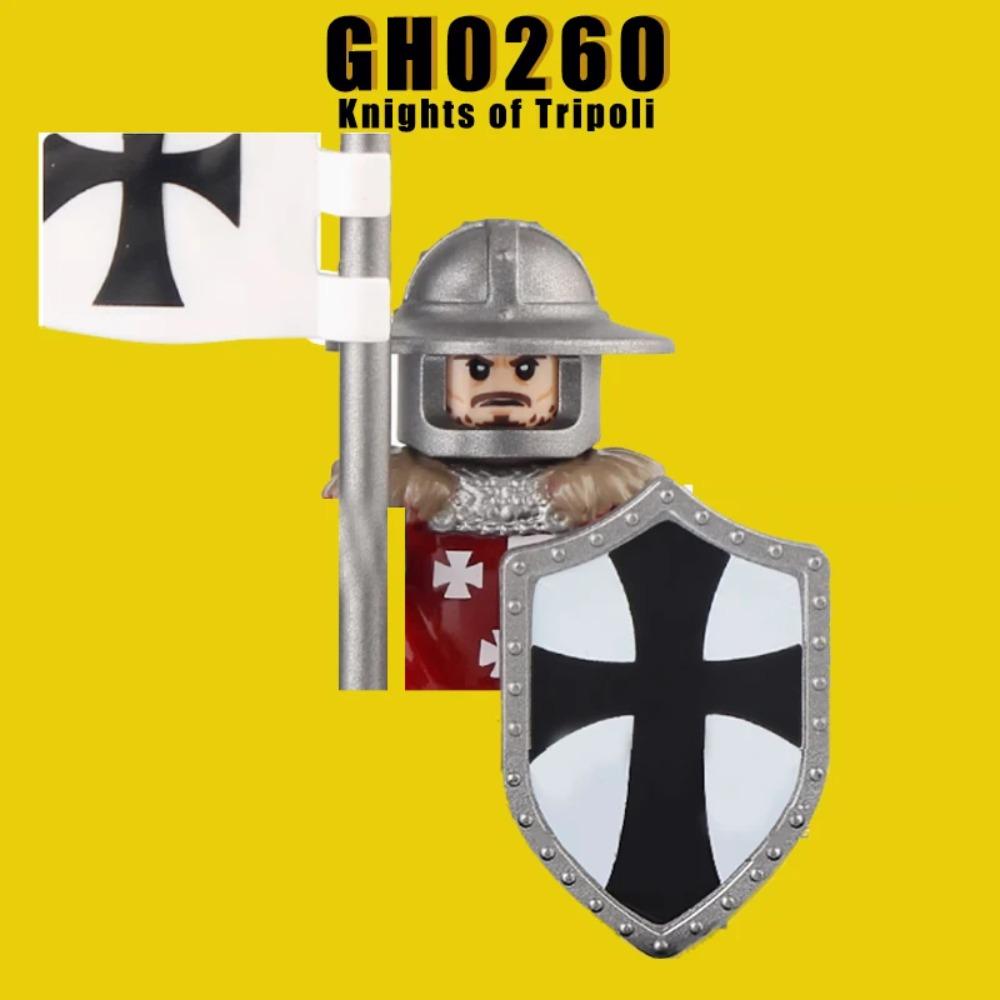 

Средневековые военные Тевтонские рыцари тамплиеры Строительные блоки Древние фигурки конных воинов Флаг Шлем Топор Лук Щит Кирпичики Игрушки