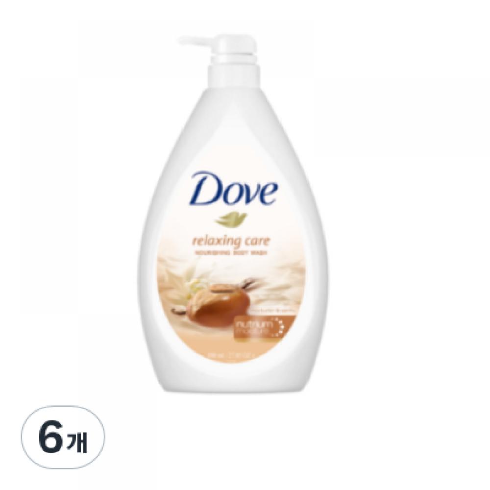 

DOVE Расслабляющий гель для душа с маслом ши 800 мл, 6 шт. в упаковке