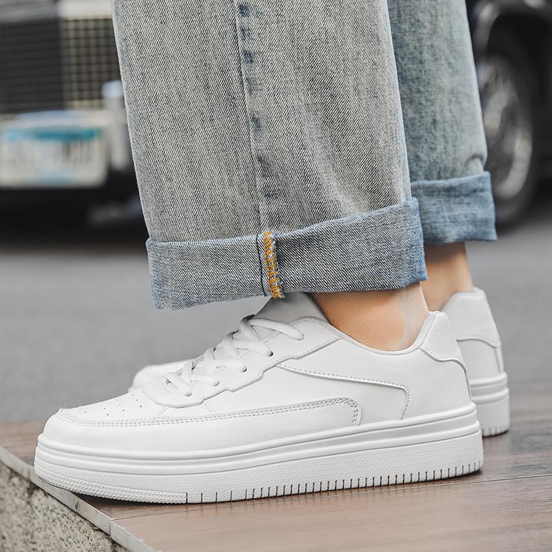 

Men’s White Sports Shoes Casual Skateboard Shoes Walking Sneakers Shoes Over Sized 46 47 48 EU: 39 белый