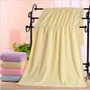Home Goods Monochrome microfiber bath towel with embossed bear 70*140, absorbent, thickened, soft, embossed bath towel