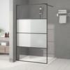Shower Wall 115x195 Cm ESG Glass Half-frosted