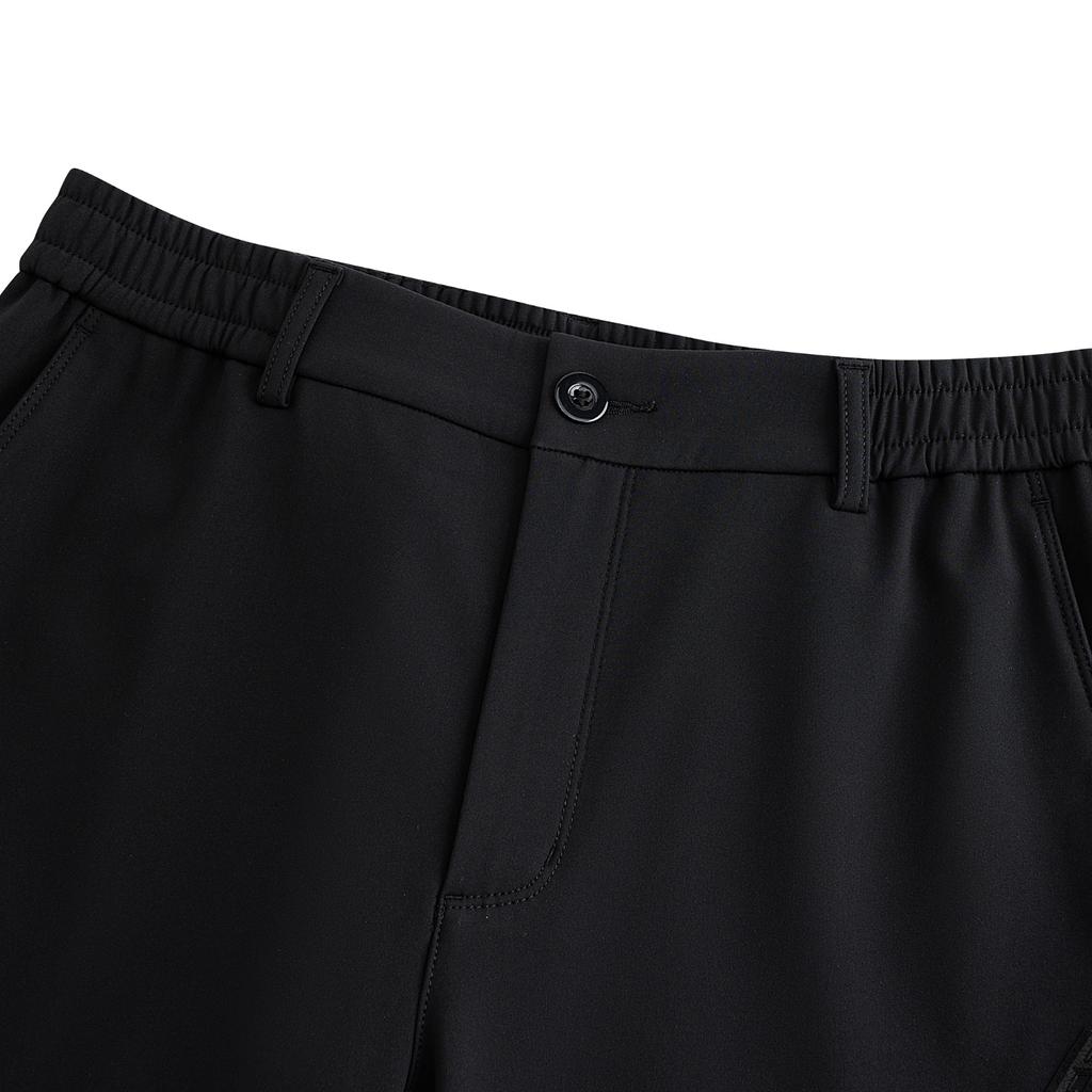 Anta Outdoors 2025 Winter Woven Sports Long Pants Men bottoms Basic-Black 952546503-2