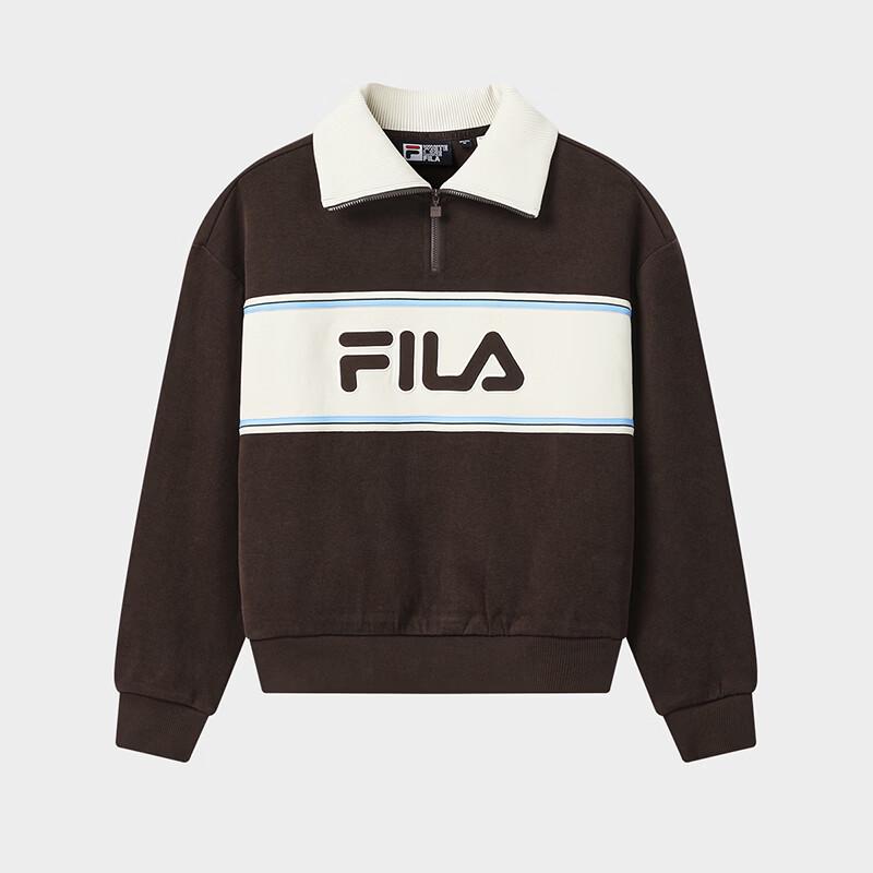 FILA Women s Half-Zip Knit Long Sleeve Sweatshirt S