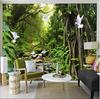 Modern Wallpaper Natural Scenery 3d Wall Paper Green Forest Mural Living Room Bedroom Background Wall Mural