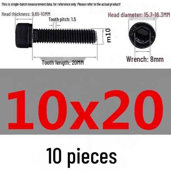 High-Strength Grade 12.9 Internal Hex Head Screws M1.4-M20