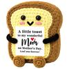 Amigurumi Knit Bread Crochet Toast Doll Funny Plush Birthday Gift Desk Decor Ornament Card