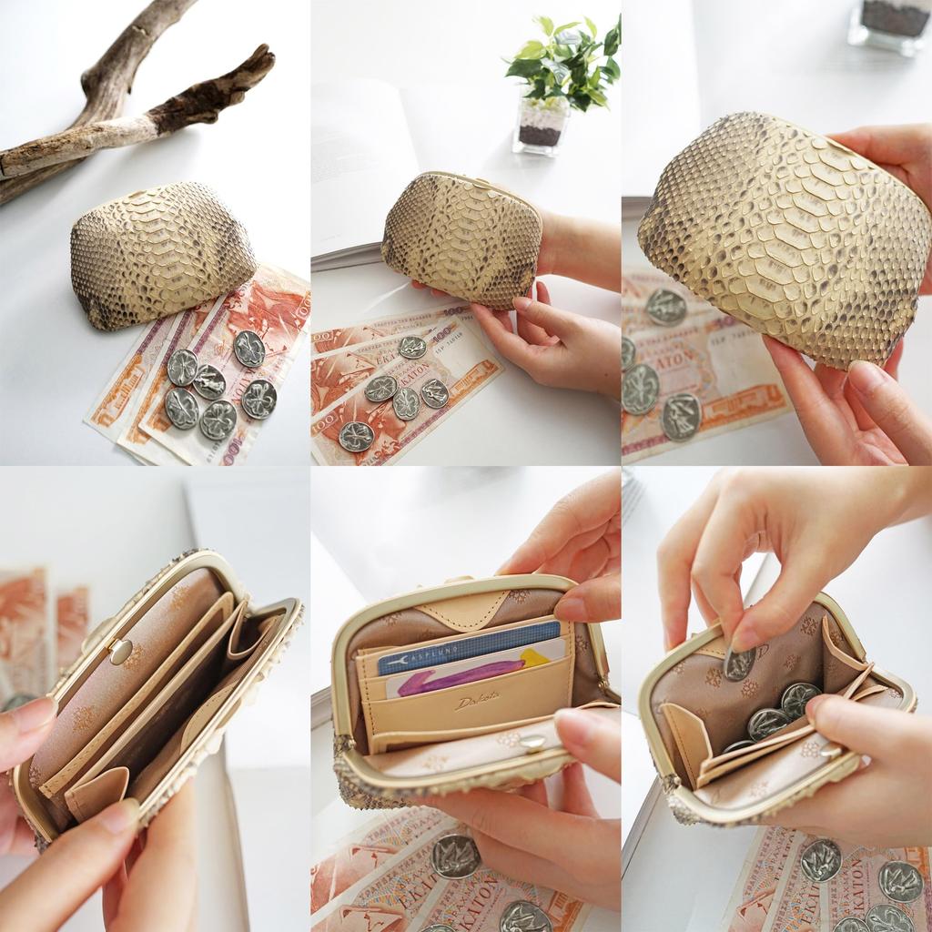 Wallet Genuine Leather Beige [Dakota] Women's DA-31671-42