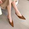 Mulas de Verano de Moda para Mujer Tacón Medio Moda Puntera Puntiaguda Slip-On Sandalias de Vestir Zapatillas Cómodas para Fiesta y Uso Casual