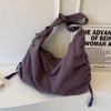 Canvas Bags  Large Capacity  New Style for Girls  Solid Color Dumpling Bags  One Shoulder Crossbody Bags