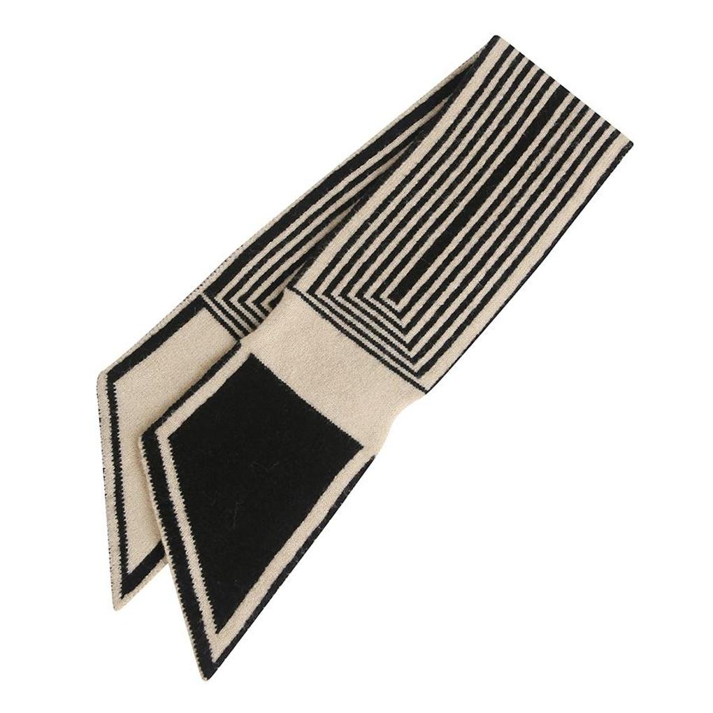Vestibelly 23F/W Two-tone Square Petite Muffler BHA2013BK