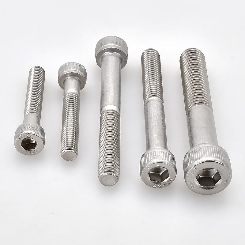 304 Stainless Steel Hex Socket Screws M4-M20, Cylindrical Head, Partial Thread Bolts