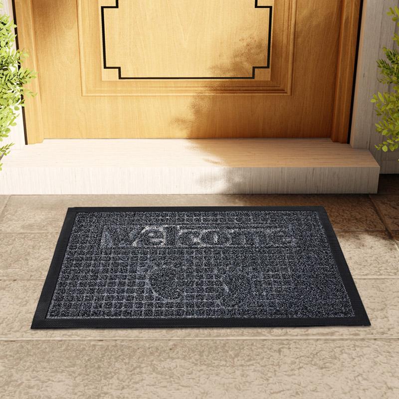 Durable Rubber Door Pad,welcome Door Pad for Indoor and Outdoor Doors, with Grid Groove Pad, Dustproof, Anti Fouling,absorbent