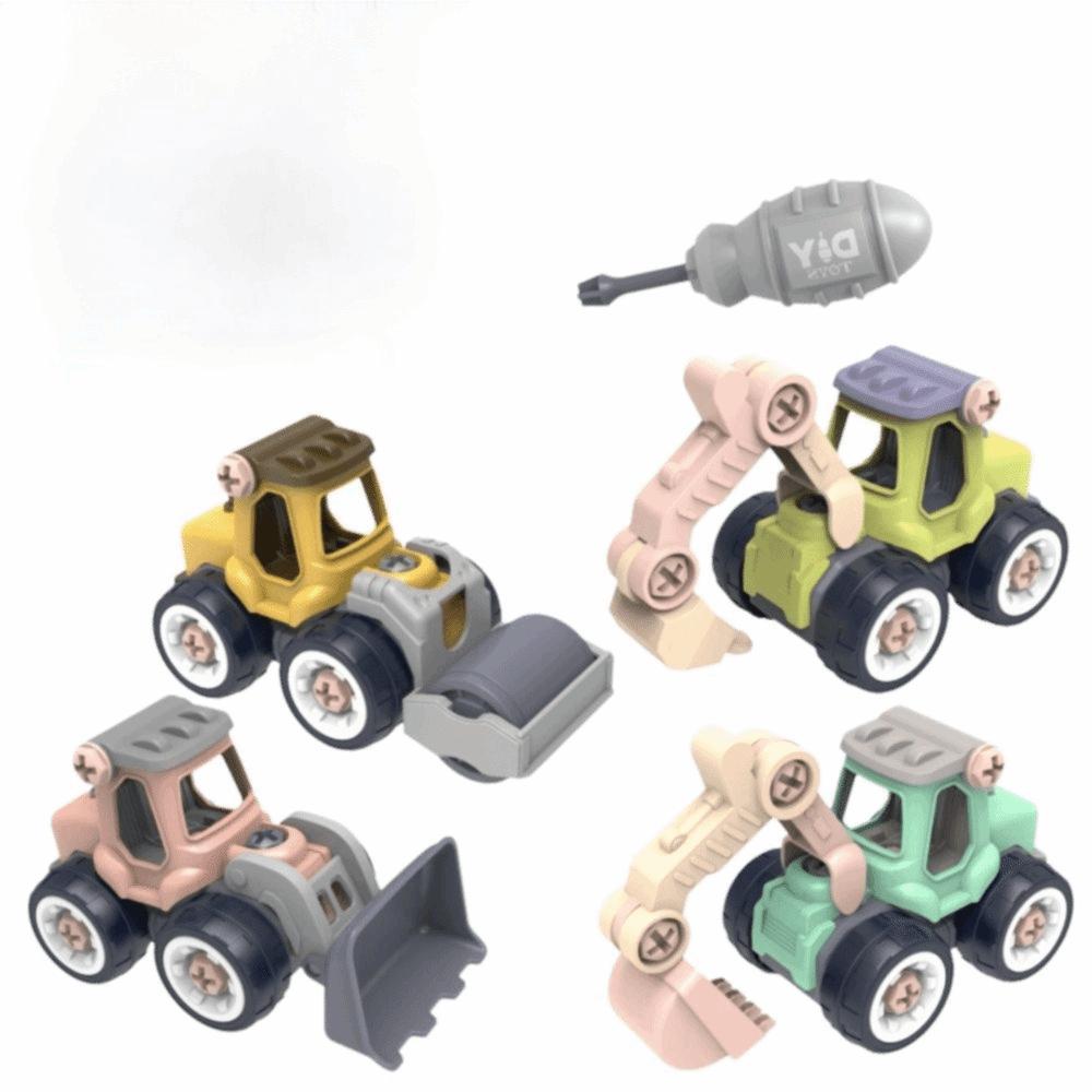 Children Gits Nut Assembly Puzzle Toy Removable Engineering Vehicle  Children's Toy